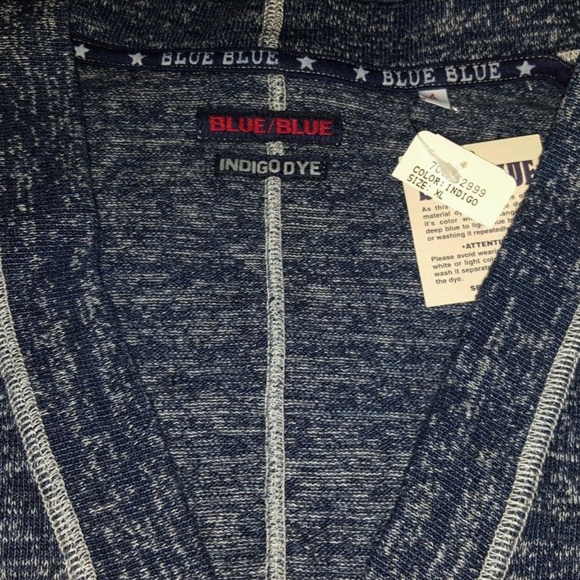 Blue Blue Japan Indigo Dyed Cardigan size 4 (XL) - Picture 2 of 6